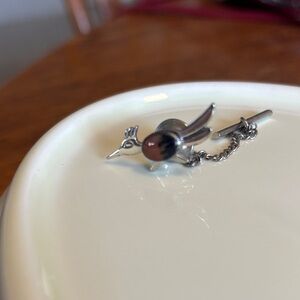 Road runner .925 tie tack